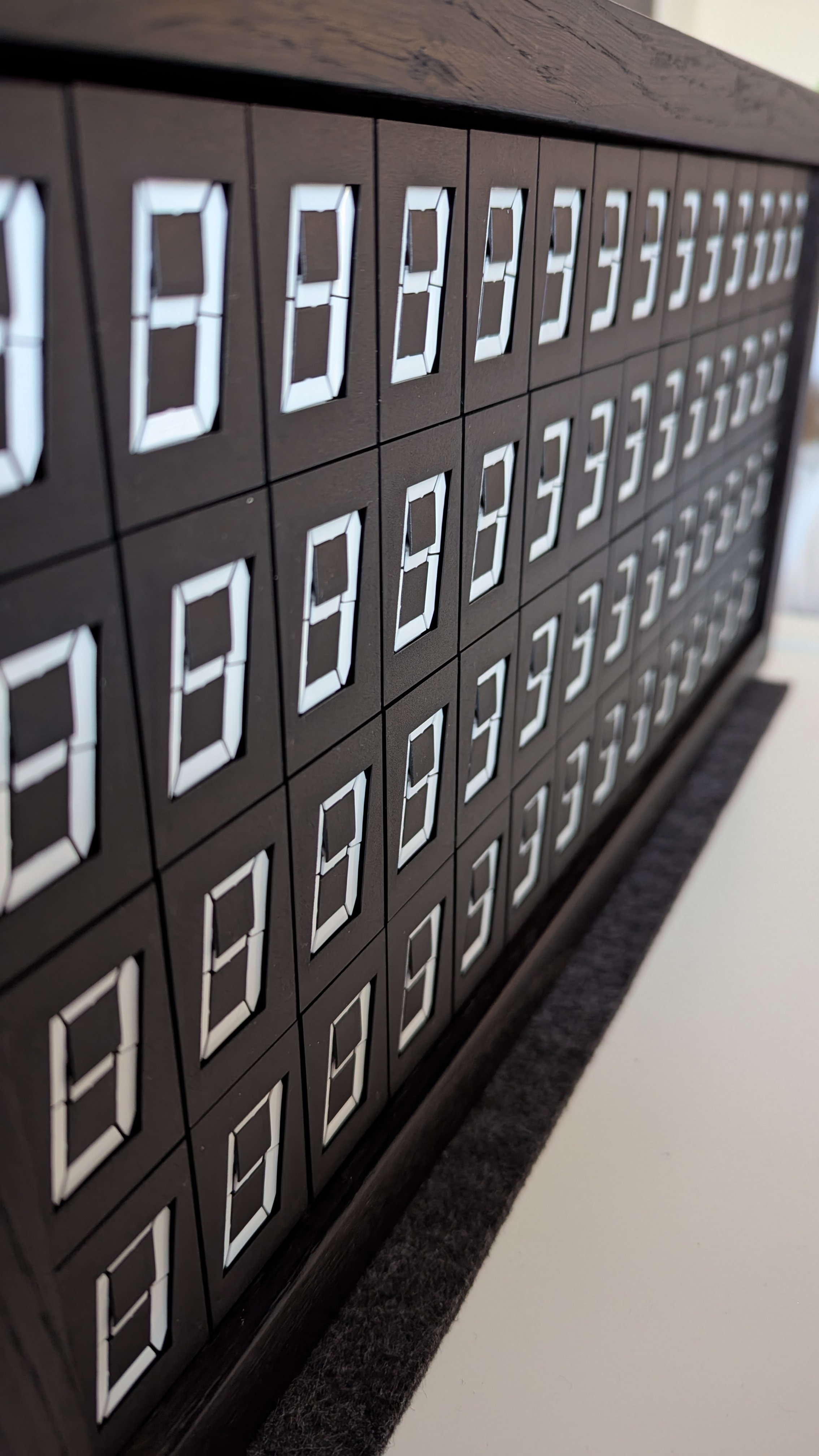 A second view of the Box of Digits installation