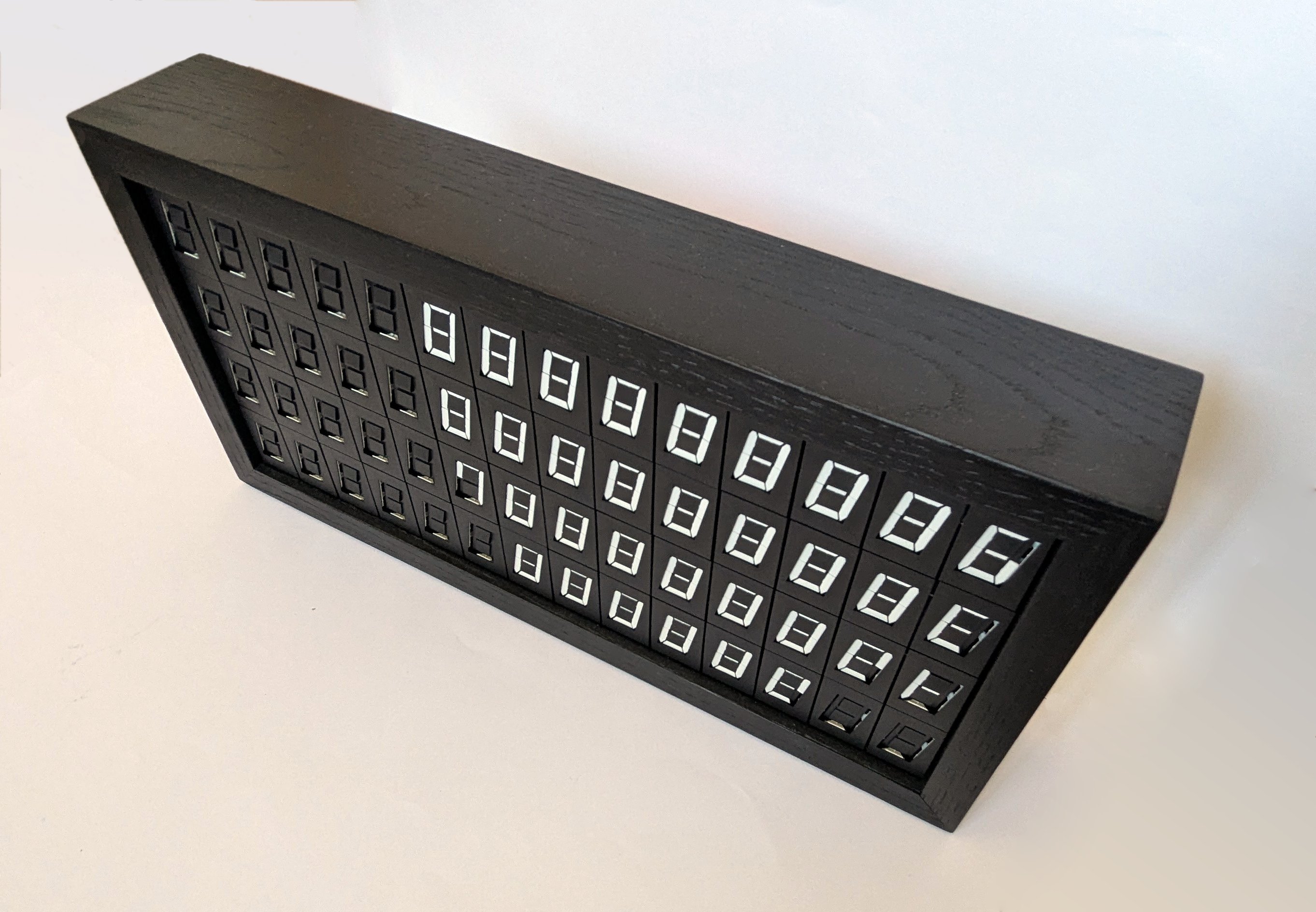 A Box of Digits: Cluster Growth installation view two